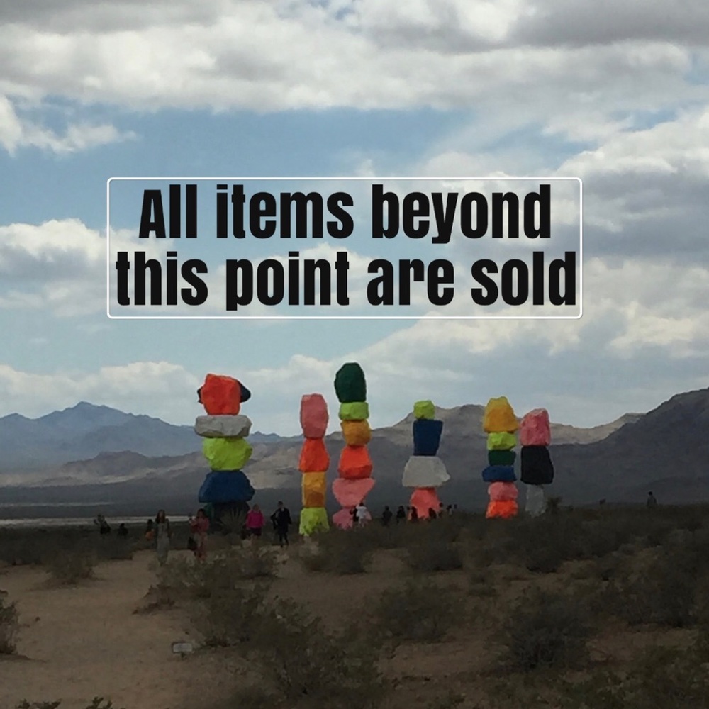 All items pass this point sold